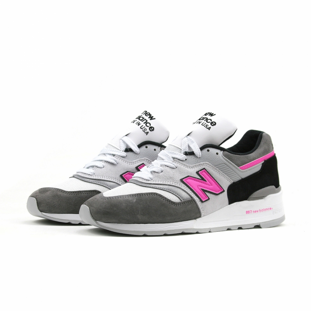 New balance pink grau sales
