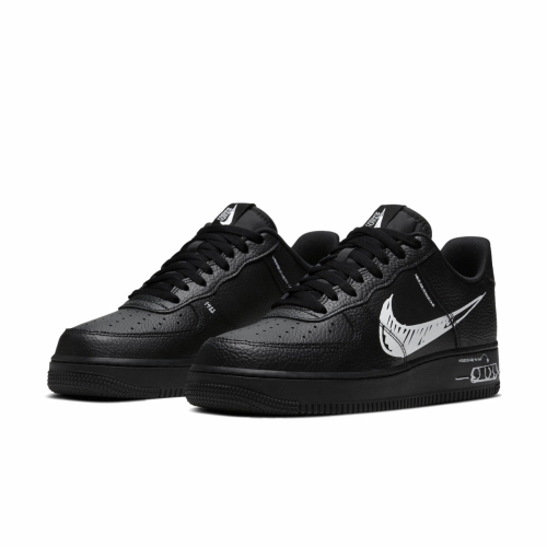 Nike Air Force 1 LV8 Utility Sketch Low Black/White Men's Shoes CW7581-001