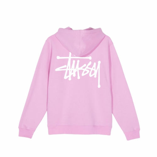 Stussy stock logo hoodie pink deals