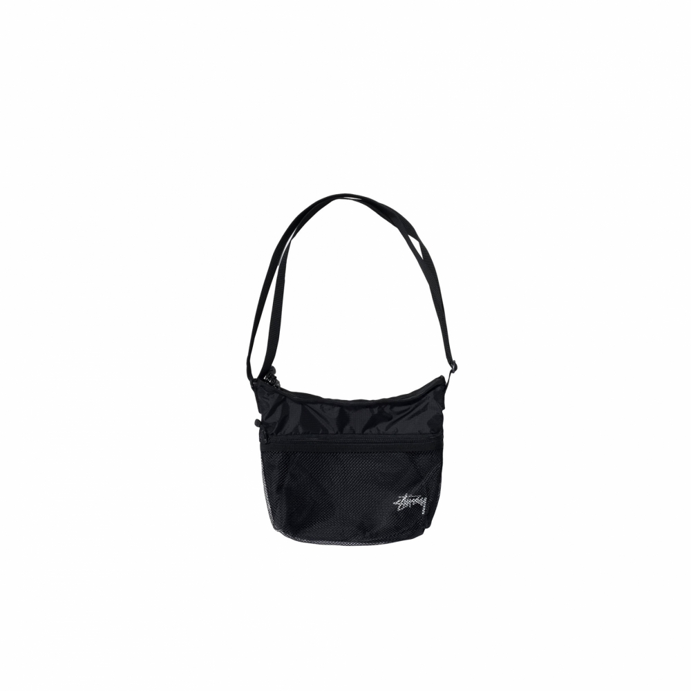 Stussy shoulder bag black sales