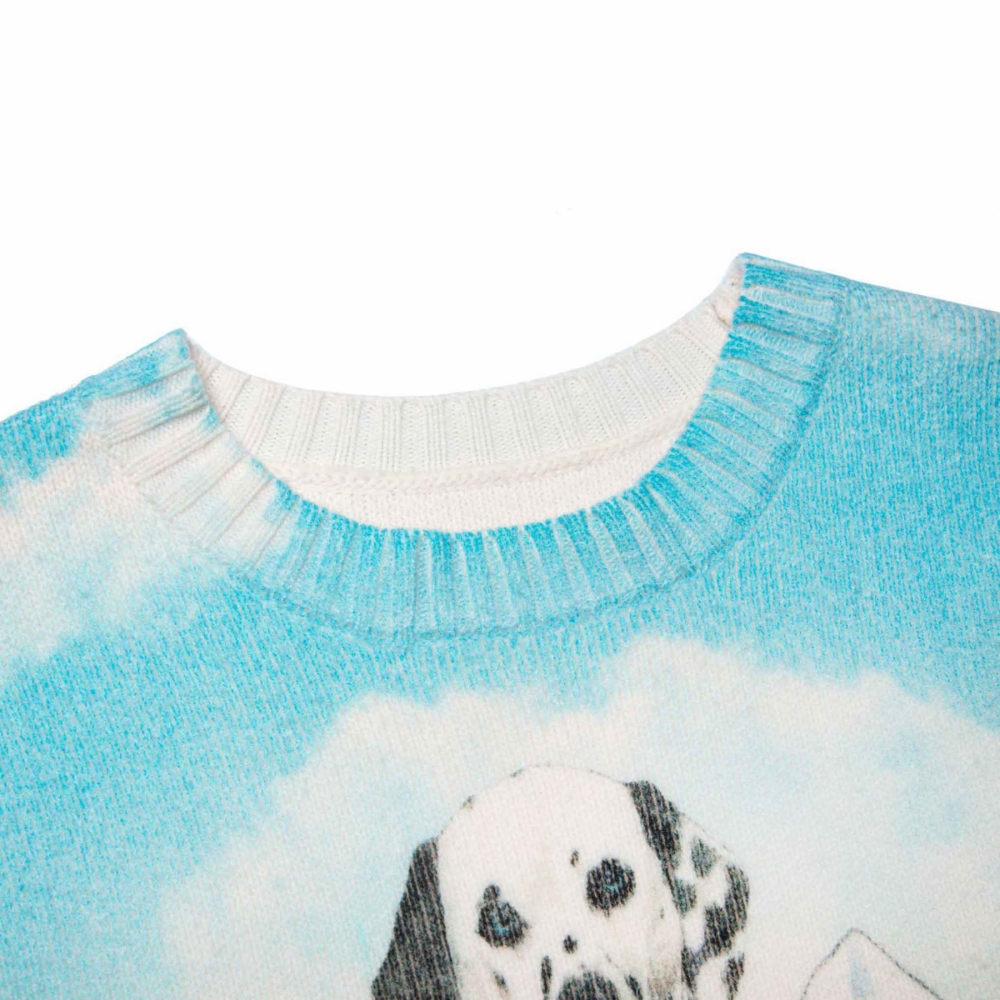 Printed knit deals