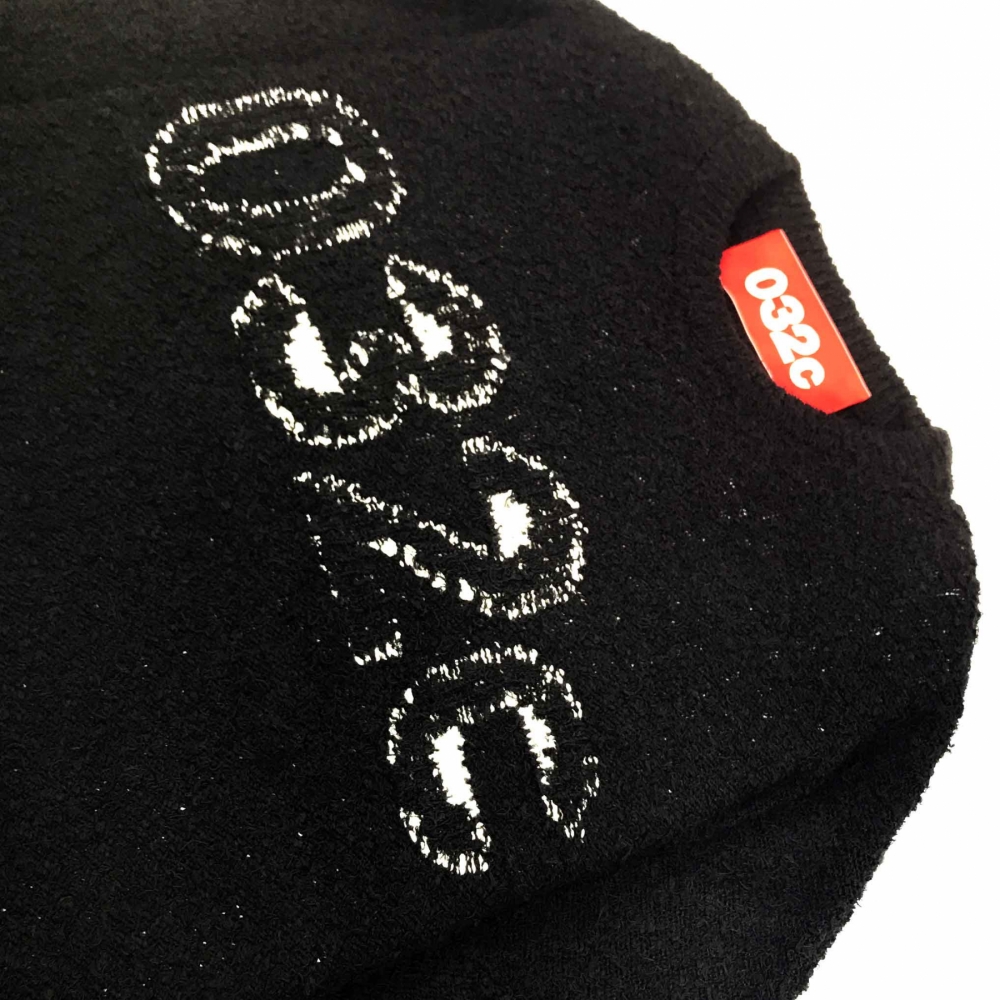 032c knit pullover hot sale black