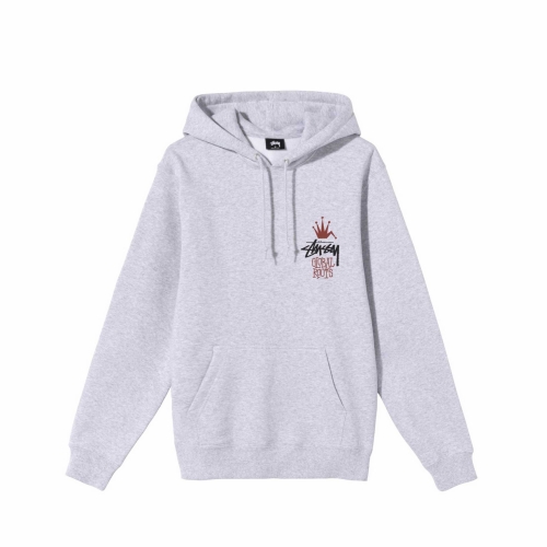 Stussy basic hoodie ash heather top