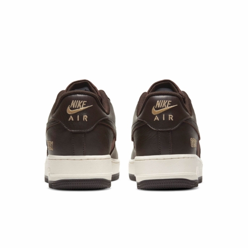 Nike air force schwarz braune sohle top