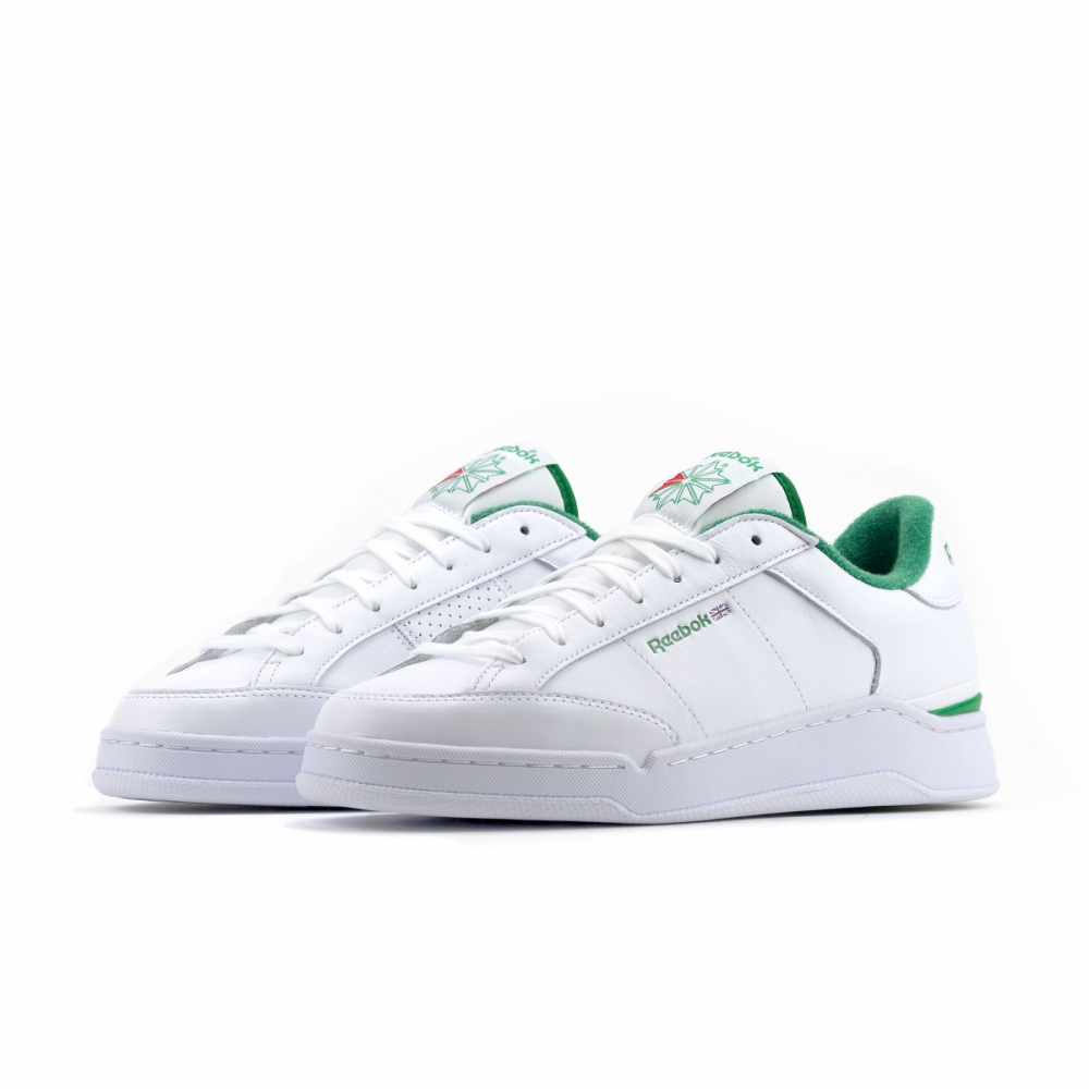 White and green reeboks 2025