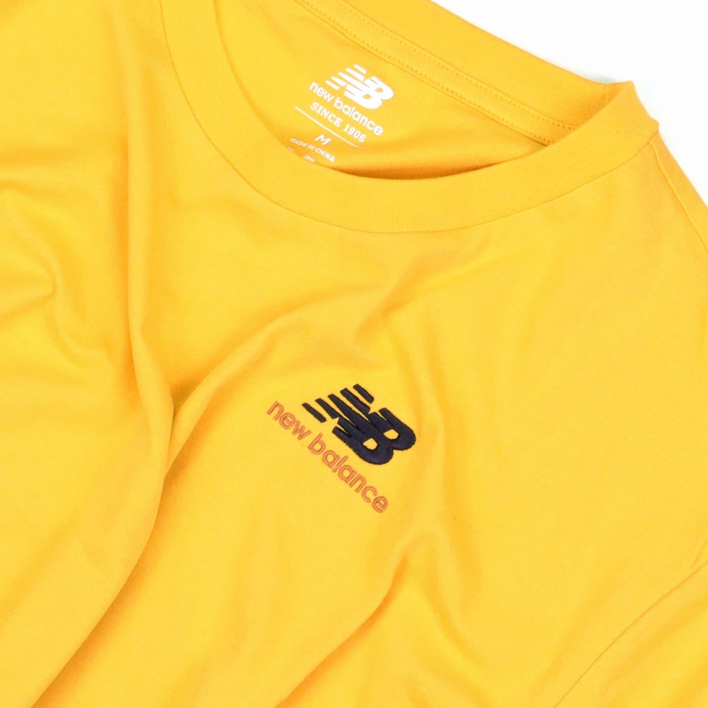 New Balance Essentials Embroidered Tee Aspen Yellow MT11592 OUTBACK Sylt