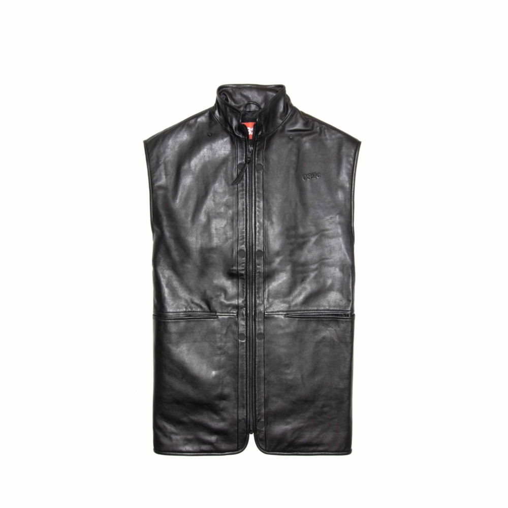 032c Leather Vest Black SS21 W 5010 OUTBACK Sylt