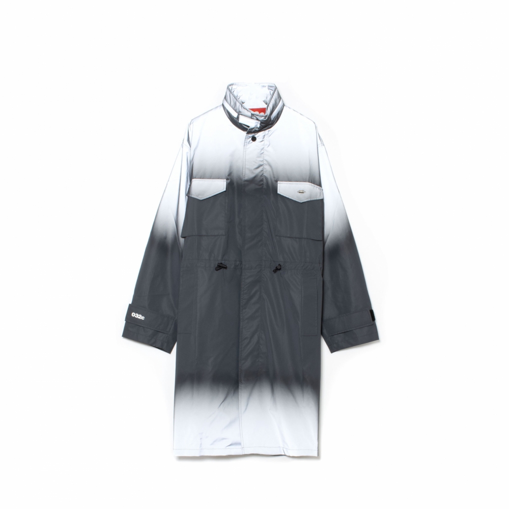 032c Gradient Reflective Parka Black Silver SS21 W 6010