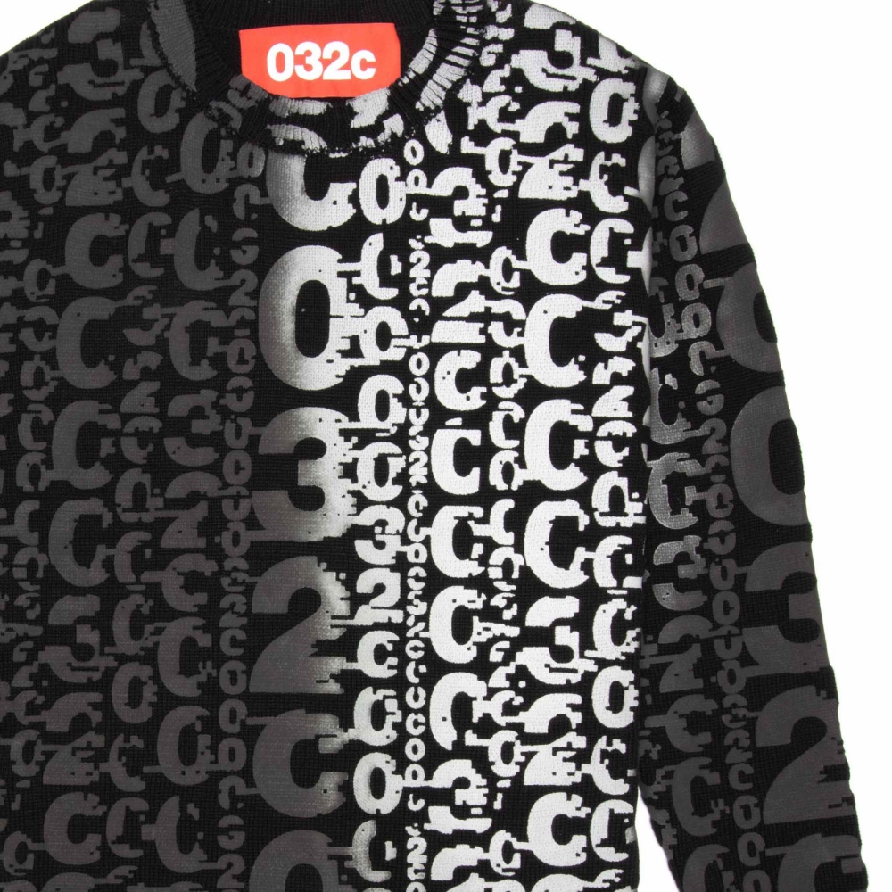 032c knit pullover black clearance