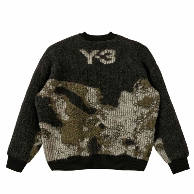 Y-3 Camo Knit Sweater - Shadow Green - HB3331 | OUTBACK Sylt