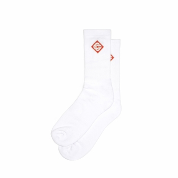 Casablanca - Logo Socks - White