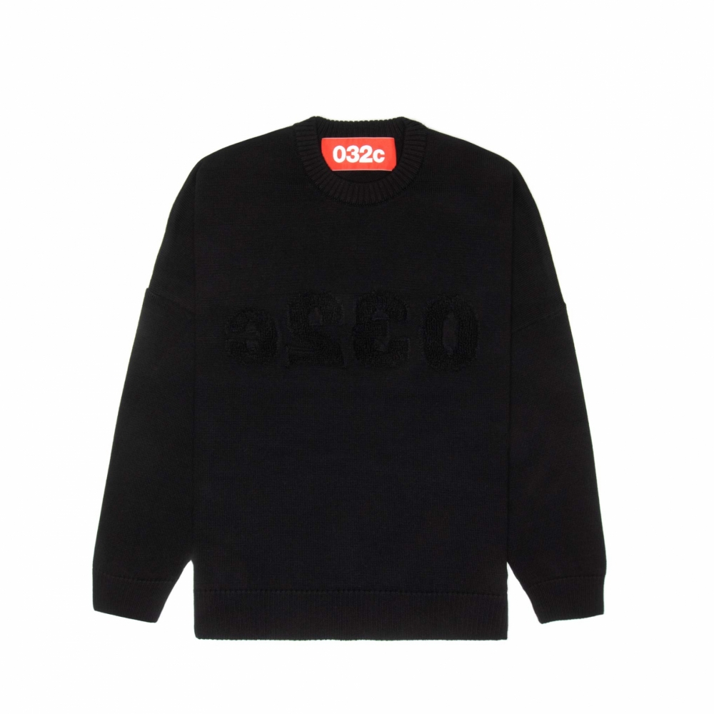 032c knit outlet pullover black