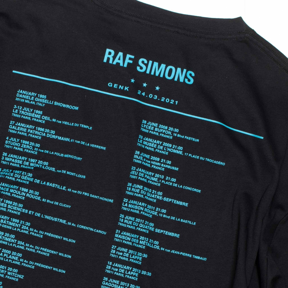 Raf Simons Big Fit Tour T-Shirt - Black (Ataraxia) - 212-M 125