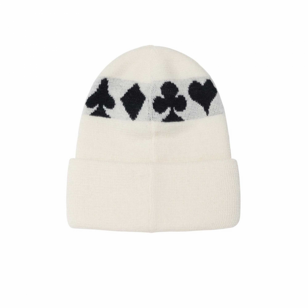 Stussy Full Suit Jacquard Cuff Beanie - White - 1321060-1201 | OUTBACK Sylt