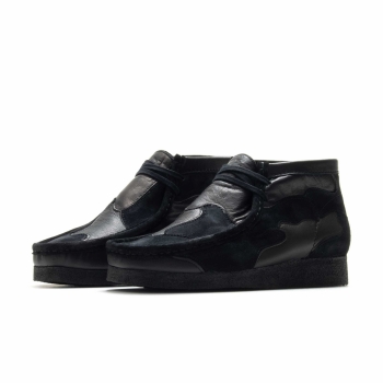 Clarks Originals - Wallabee Patch - Black Combi