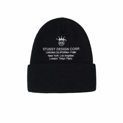 Black stussy beanie outlet