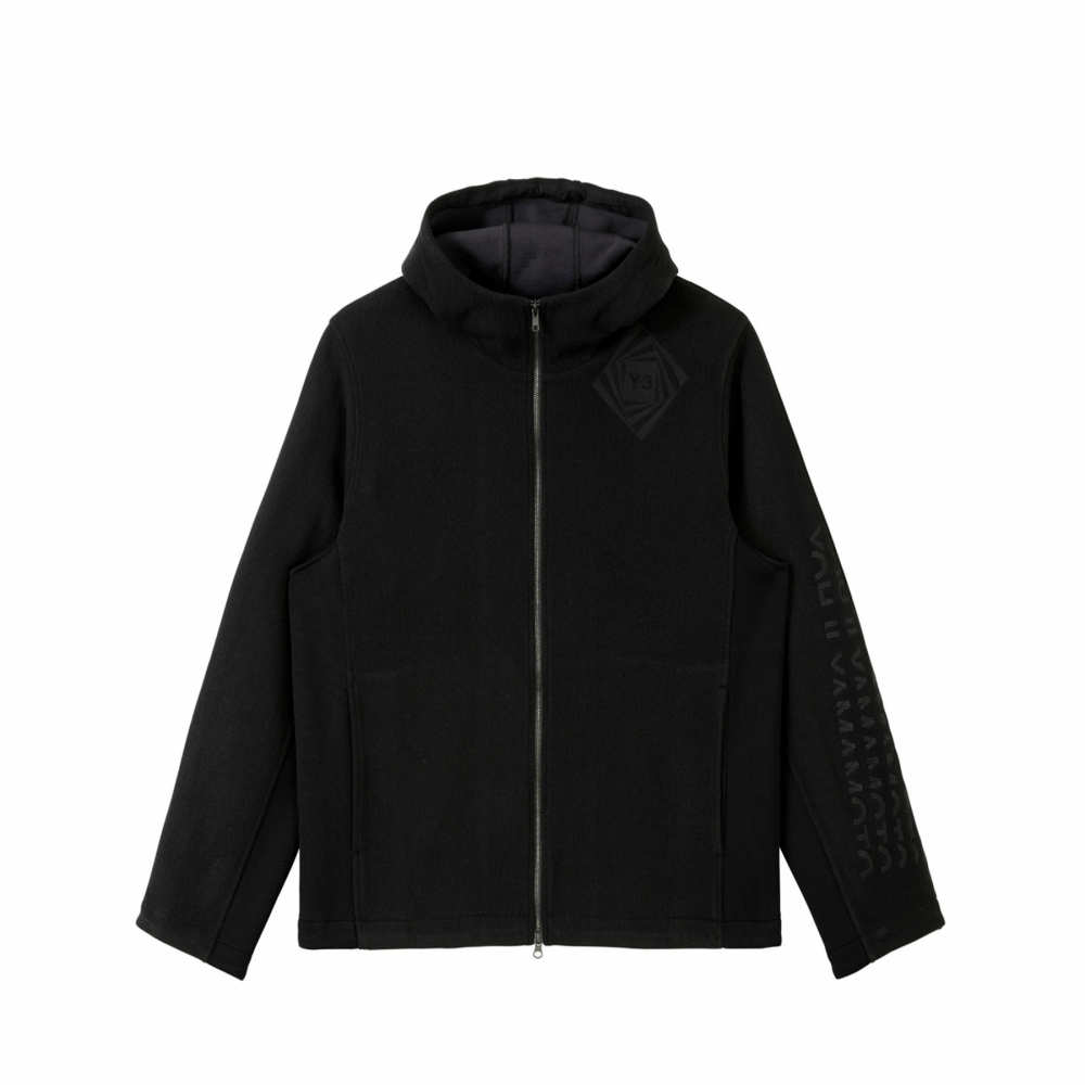Y 3 Wool Fleece Zip Hoodie Black Optimistic Illusions HB3344 OUTBACK Sylt