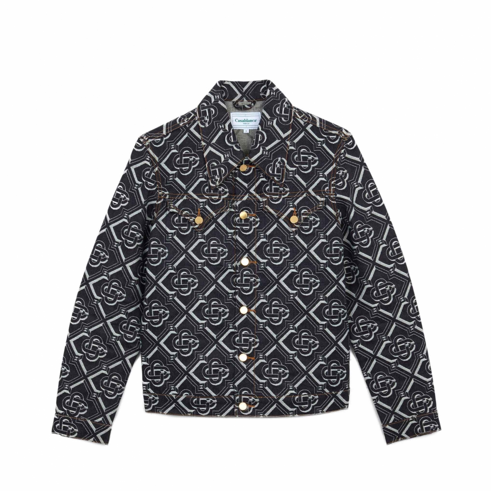 Casablanca Monogram Classic Denim Jacket - Indigo - MF21-JK-058 | OUTBACK  Sylt