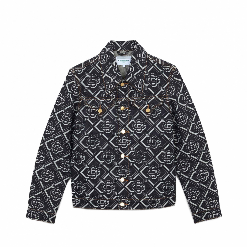 CASABLANCA MONOGRAM DENIM JACKET – TheLuxeLend