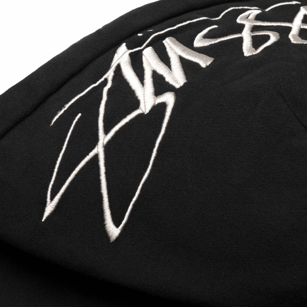 Stussy best sale embroidered hoodie