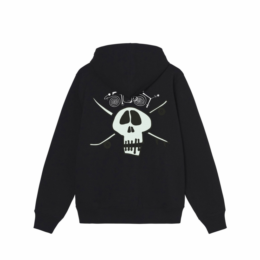 Stussy Surf Skate Skull Hoodie Black 1924746 0001 OUTBACK Sylt