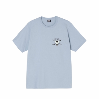 Stussy - Surf Skate Skull Tee - Steel