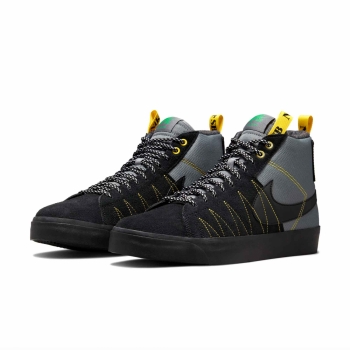 Nike SB - Zoom Blazer Mid Premium - Grey / Strike Yellow (Acclimate Pack)