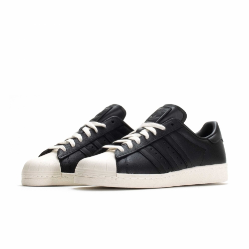 Adidas black and white leather new arrivals
