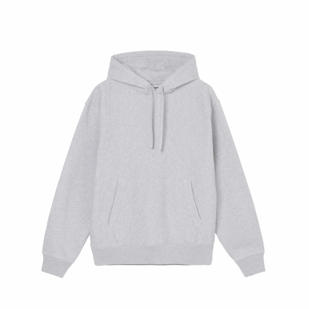 Stussy Back Hood Embroidered Hoodie Ash Heather 118472 0062