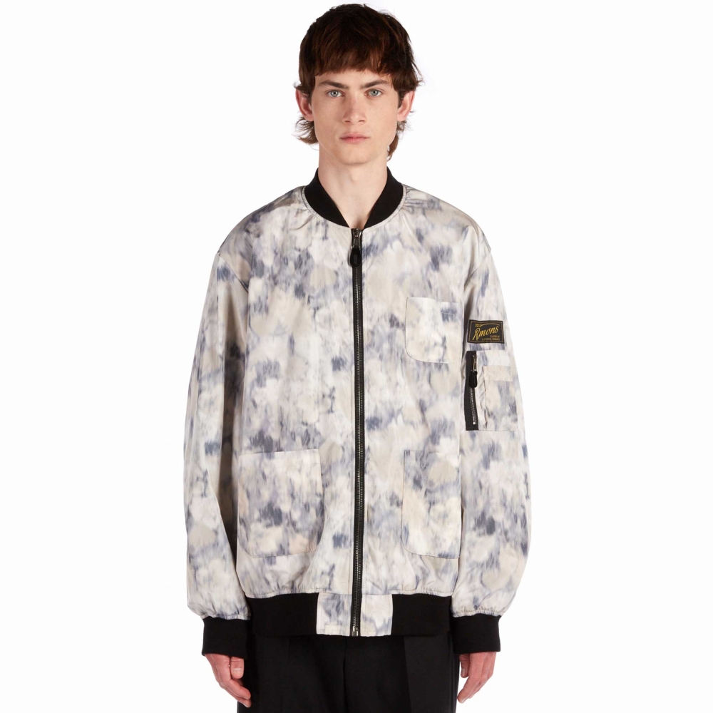 Raf Simons School Uniform Bomber - Grey (Blurred Camo) - 221-624-31001-8179  | OUTBACK Sylt