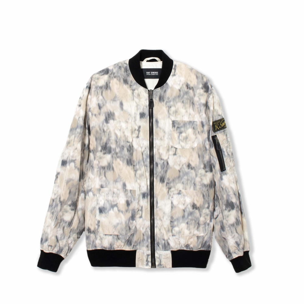 Raf Simons School Uniform Bomber - Grey (Blurred Camo) - 221-624-31001-8179  | OUTBACK Sylt