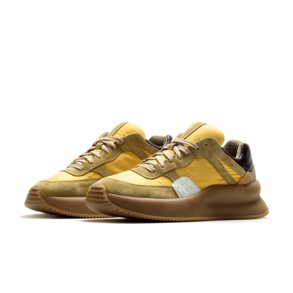 Yellow chunky new arrivals sneakers