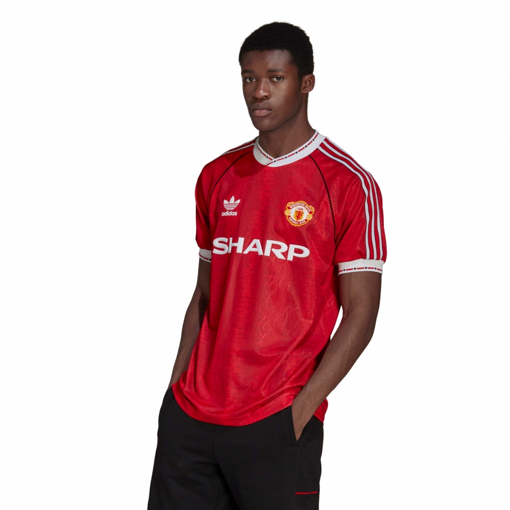 adidas Manchester United 90 Home Jersey Bright Red HP0455
