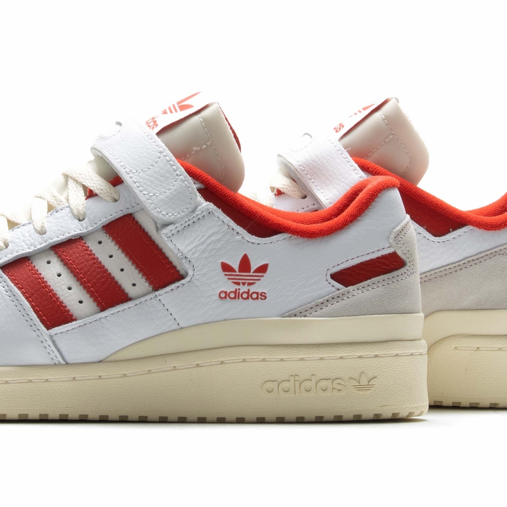 White and clearance red addidas
