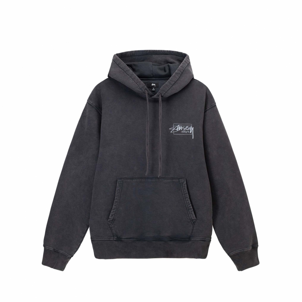 Stussy two tone hoodie black new arrivals