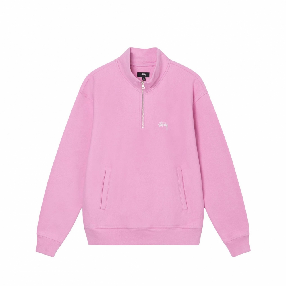 Stussy stock best sale logo hoodie pink