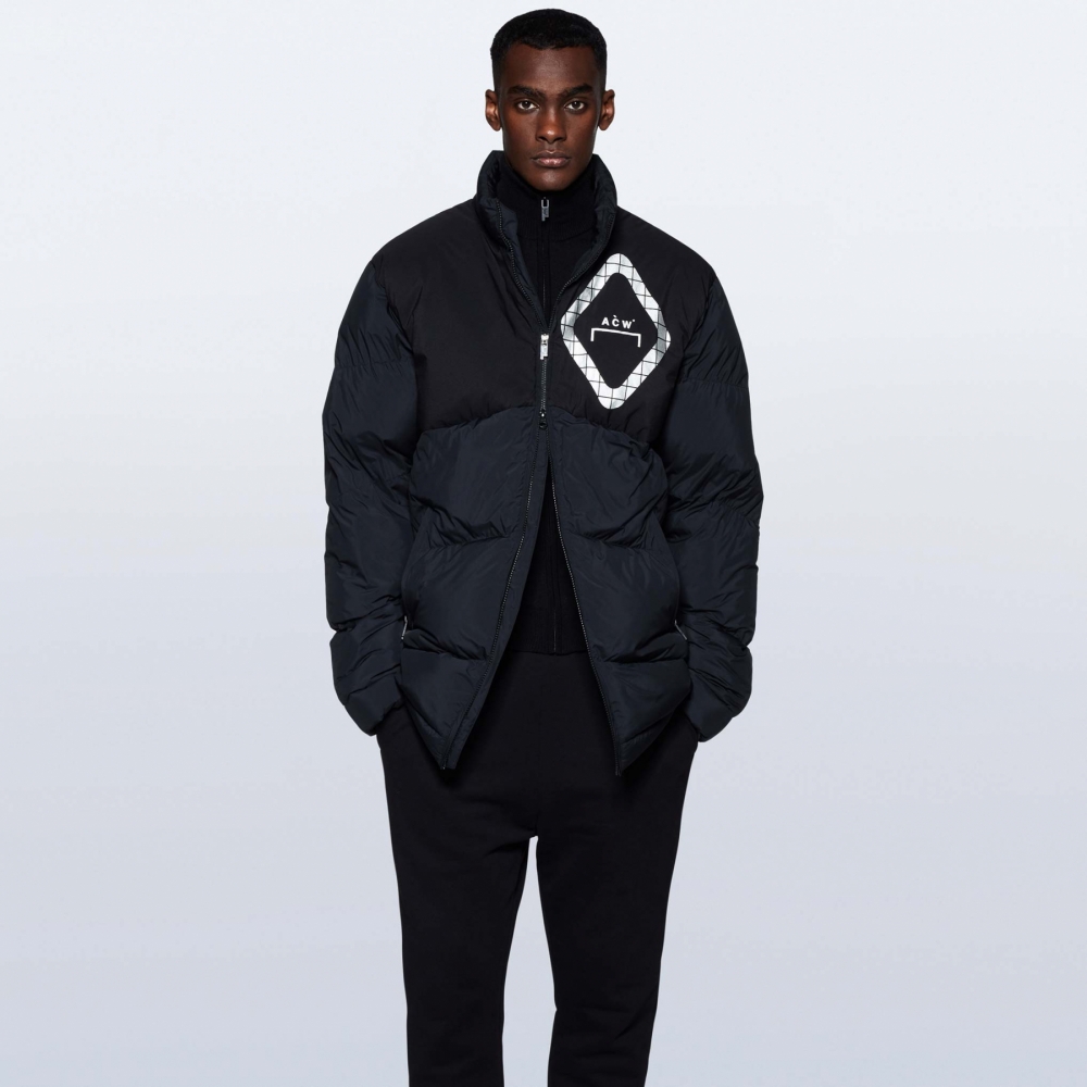 A Cold Wall Panelled Down Jacket Black ACWMO107 OUTBACK Sylt