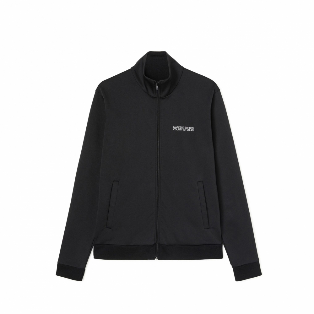 Marcelo Burlon Tempera Cross Slim Track Jacket Black