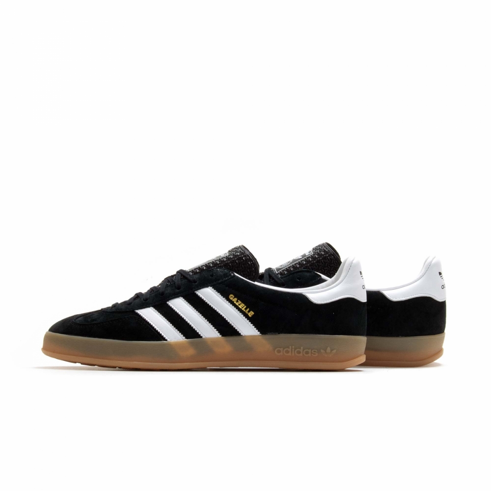 Adidas gazelle black leather size 8 clearance