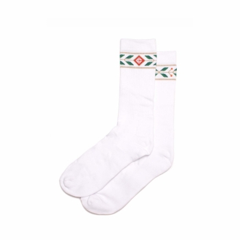 Casablanca - Laurel Socks - White