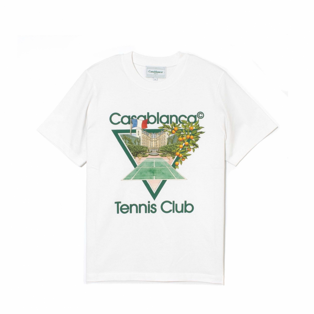 Casablanca Tennis Club Icon T-Shirt - White - MF22-JTS-001-12 | OUTBACK Sylt
