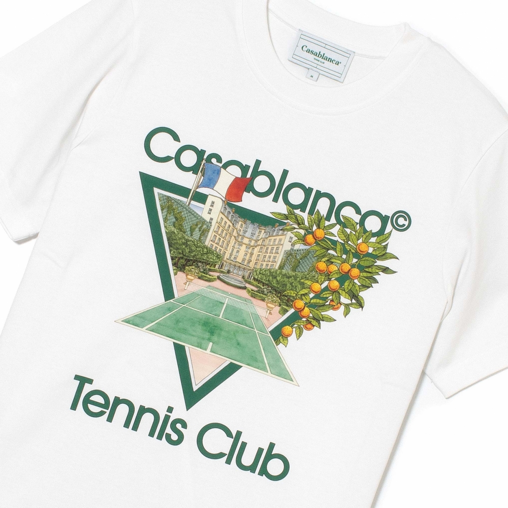 Casablanca Tennis Club Icon T-Shirt - White - MF22-JTS-001-12 | OUTBACK Sylt