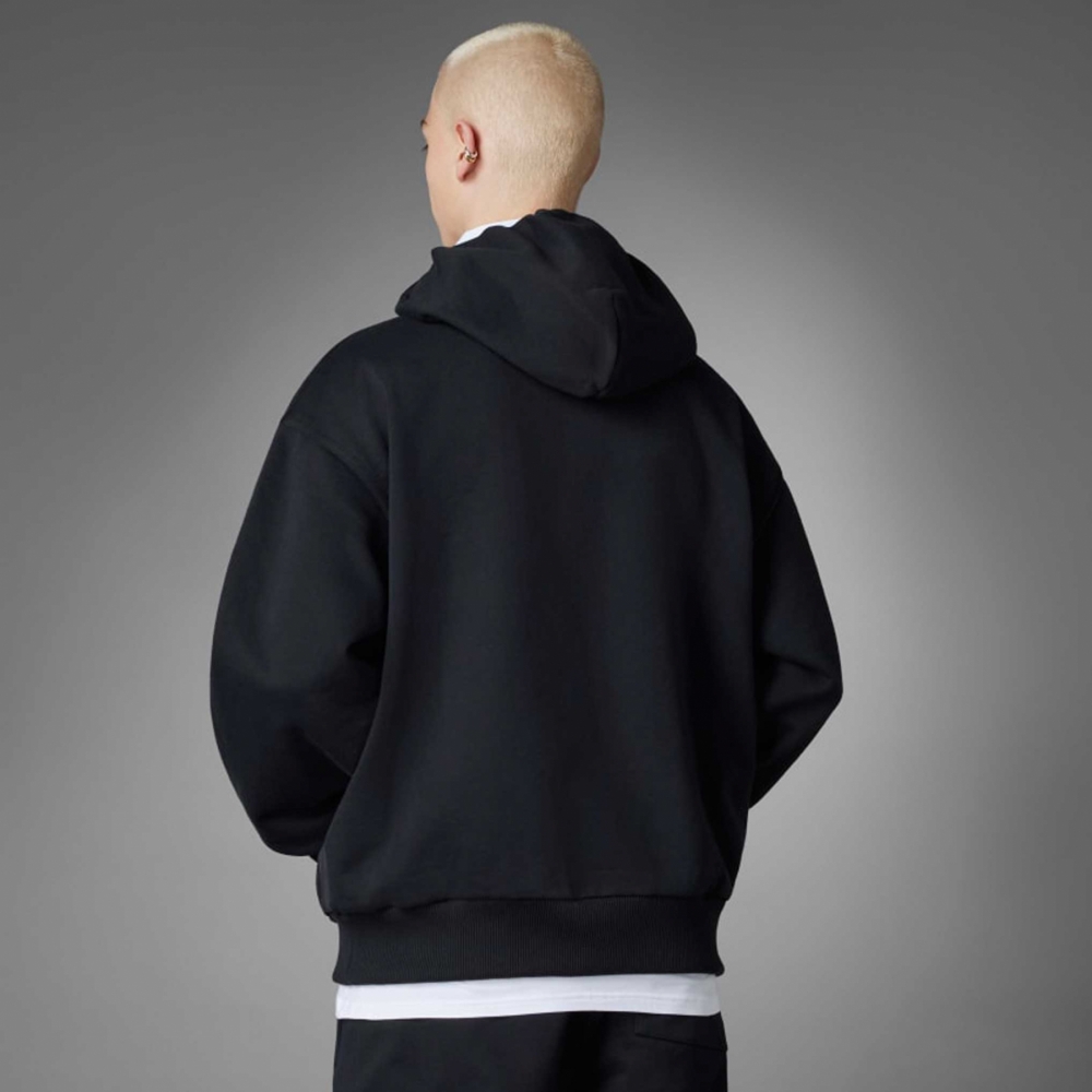Adidas essential hoodie black sales