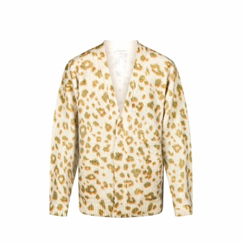 Dries Van Noten Mars Zip Knit Jacket - Ecru - 231-021216-6703-5 