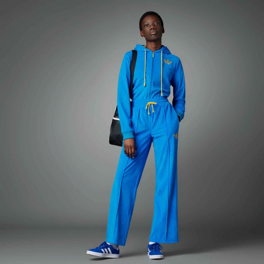 Adidas velour deals zip hoodie