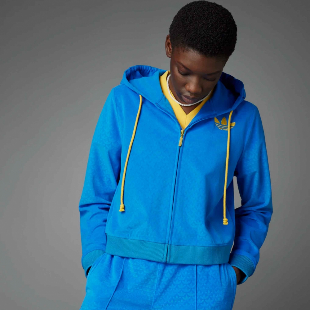 Yellow adidas zip hoodie new arrivals