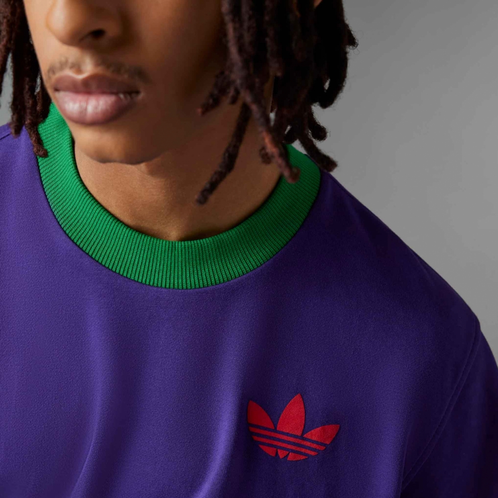 adidas adicolor Heritage Now Large Trefoil Tee Rich Purple
