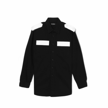 Raf Simons - Straight Fit Denim Uniform Shirt - Black (Bicolor)