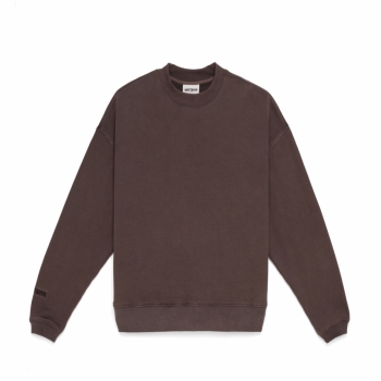 WRSTBHVR - Jarvis Sweatshirt - Choc (Garment Dye)