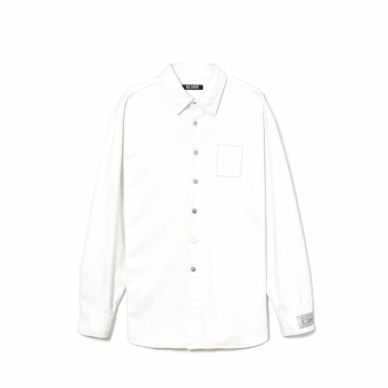 Raf Simons - Straight Fit Denim Shirt - White (Label on Sleeve)